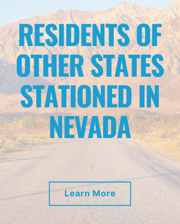 Residents of other states stationed in Nevada